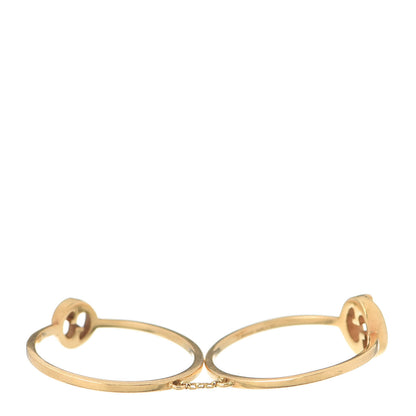 Gucci 18K Yellow Gold Double Connected Ring Set 53 6.25 3 of 5