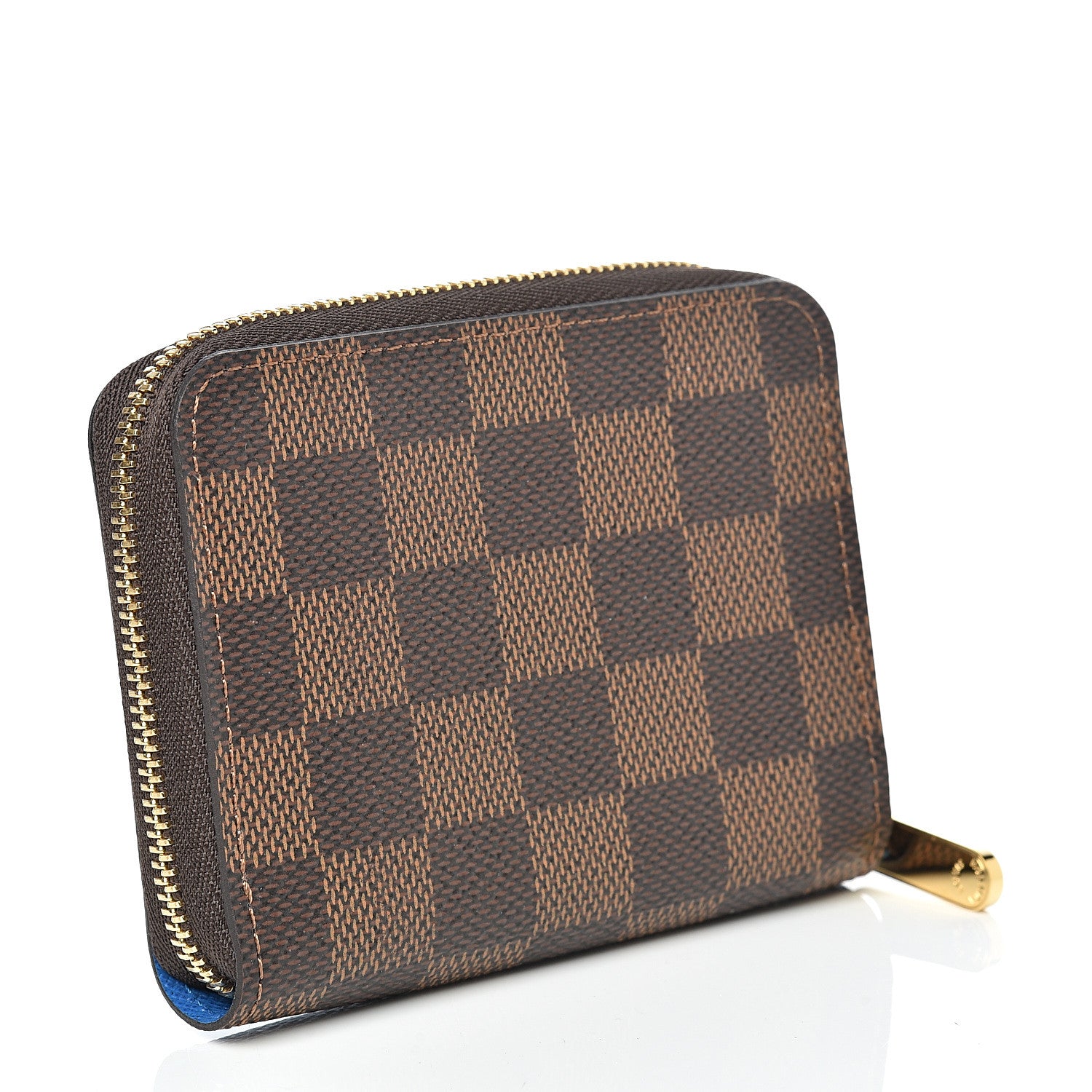 Louis Vuitton Damier Ebene 2019 Christmas Animation Zippy Coin Purse Blue 2 of 7