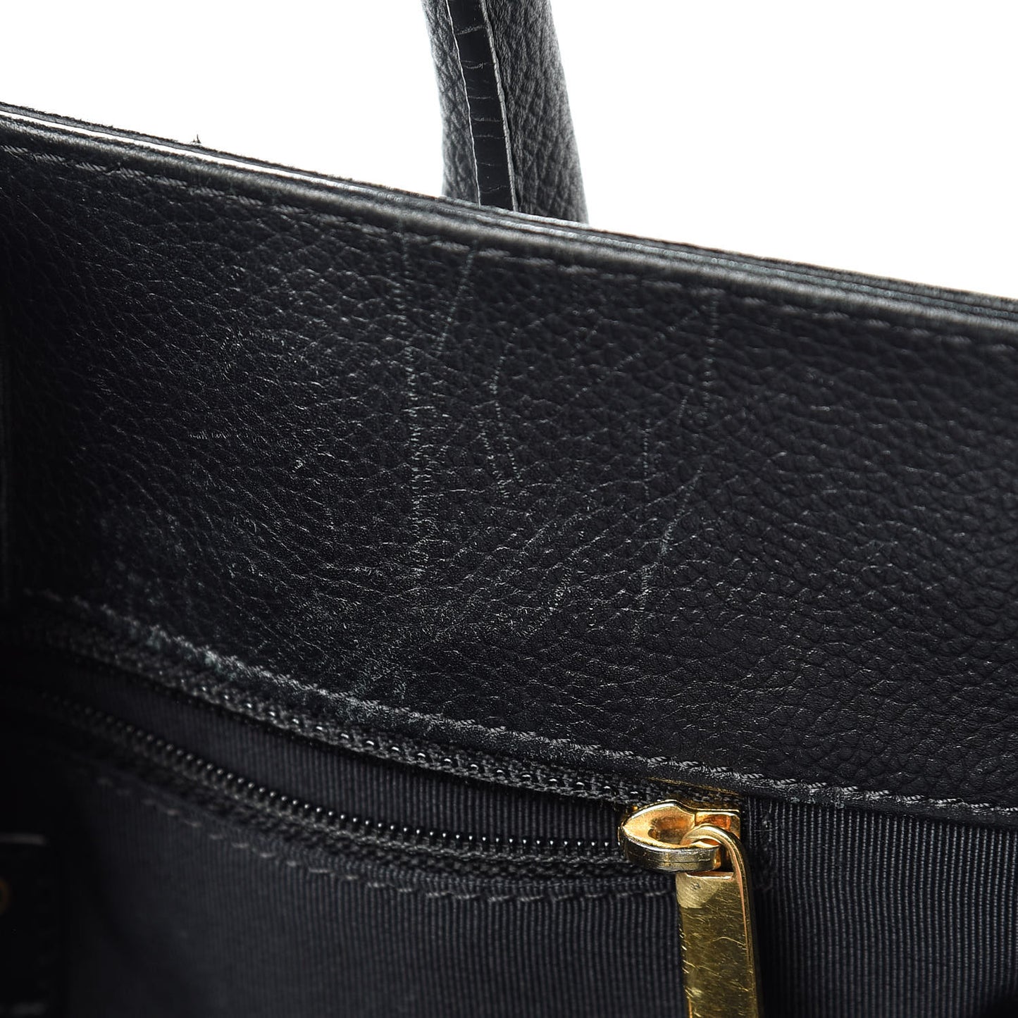 Calfskin Tall Cerf Tote Black