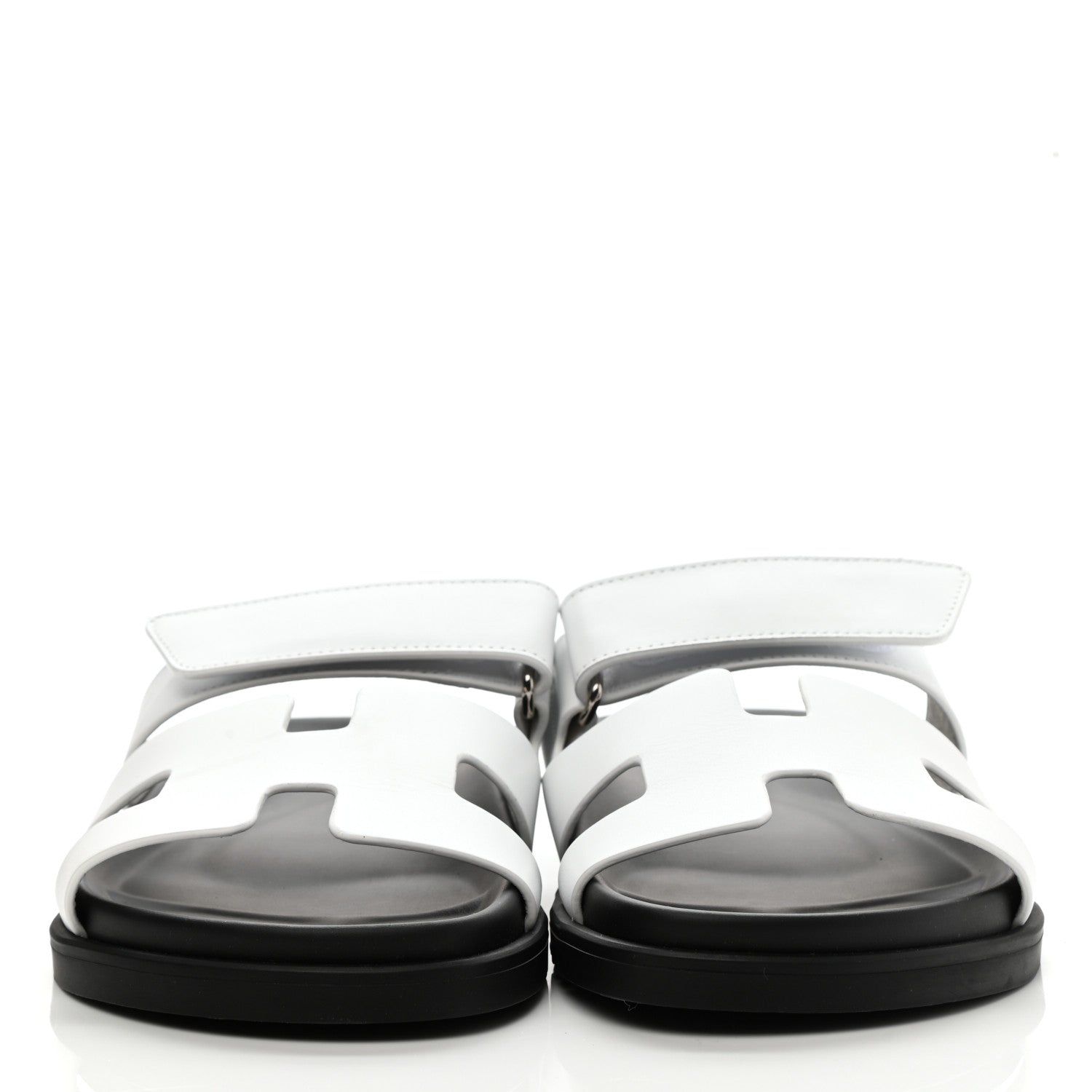 Hermes Calfskin Womens Chypre Sandals 36 White 2 of 10