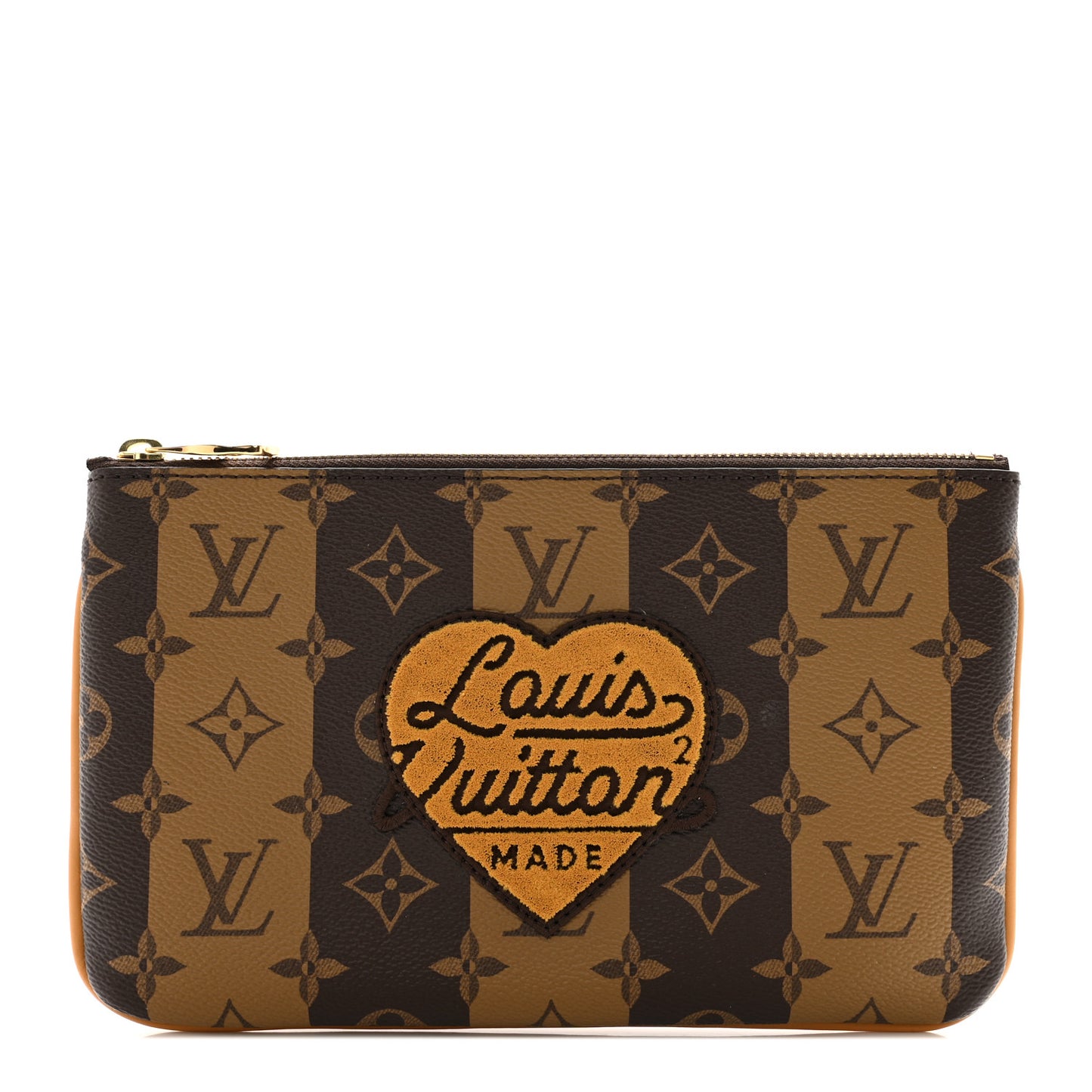 X NIGO Reverse Monogram Stripes Trio Pouch