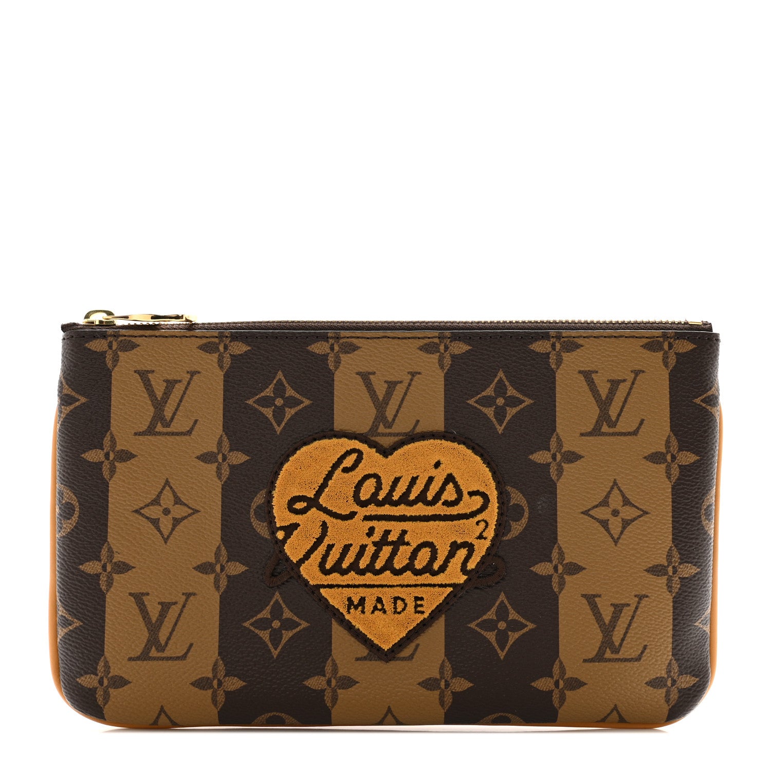 Louis Vuitton X NIGO Reverse Monogram Stripes Trio Pouch 1 of 6