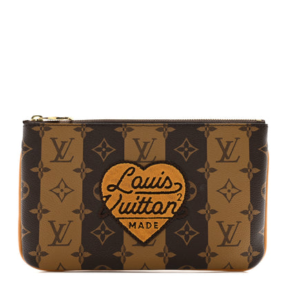Louis Vuitton X NIGO Reverse Monogram Stripes Trio Pouch 1 of 6