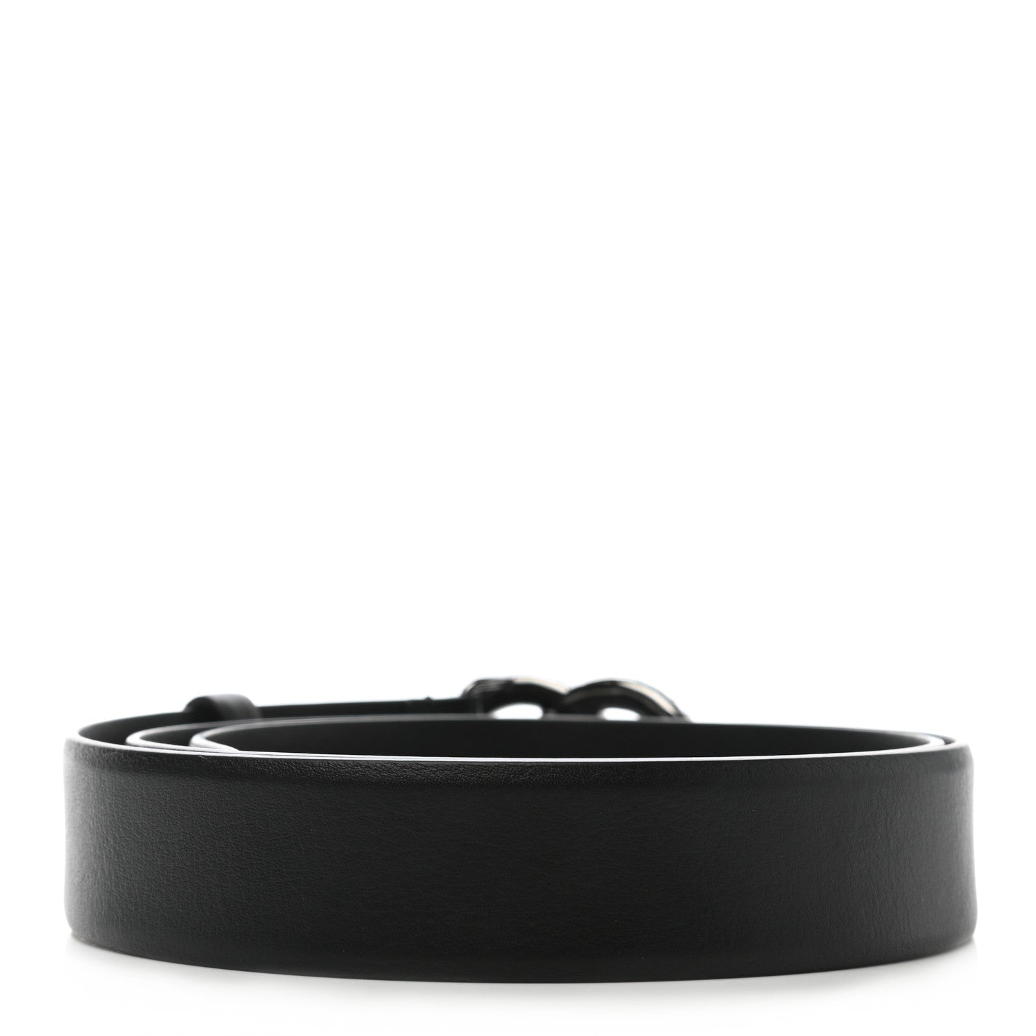 Chanel Calfskin Pearl Crystal CC Belt 85 34 Black 2 of 7