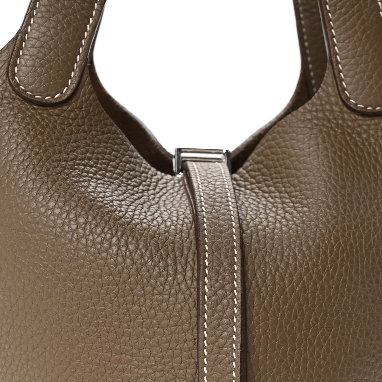 Hermes Taurillon Clemence Picotin Lock 18 PM Etoupe 8 of 13