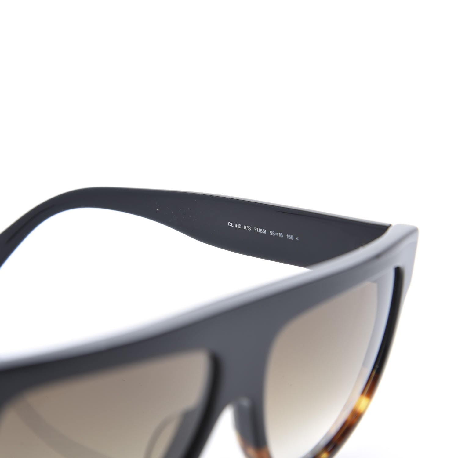 Celine Shadow Sunglasses CL 41026/S Black Havana 5 of 7
