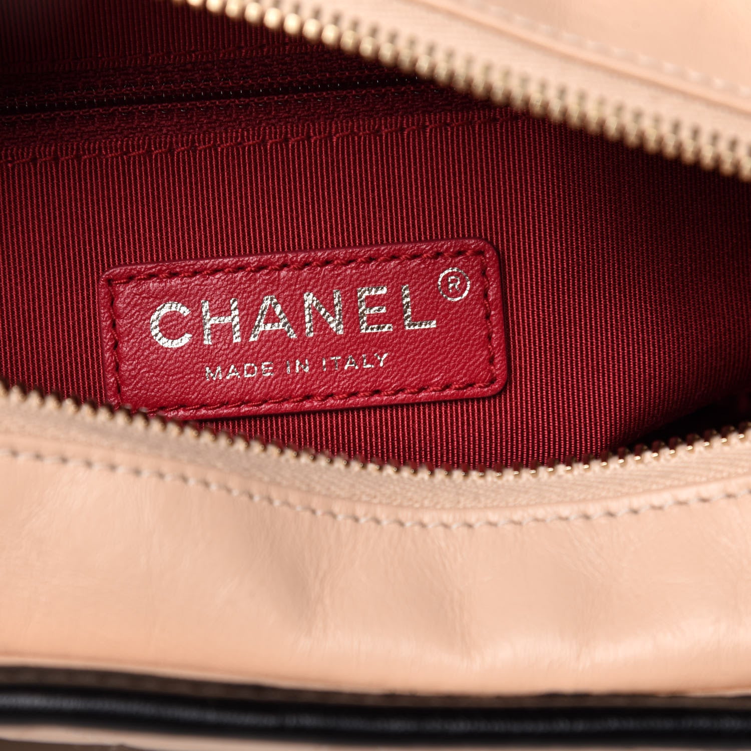 Chanel Aged Calfskin Quilted Small Gabrielle Hobo Beige Black 8 of 11