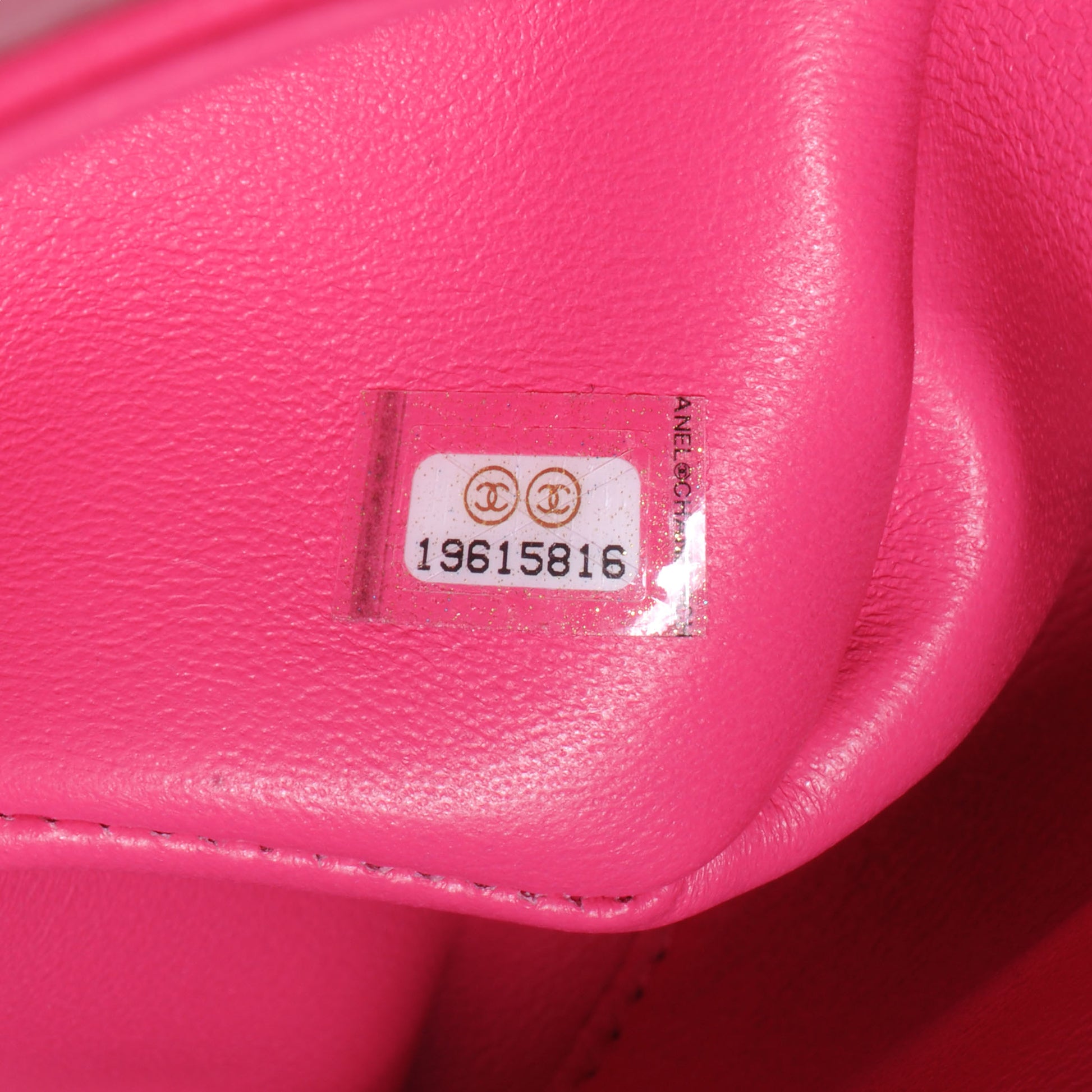 Chanel Lambskin Quilted Jumbo Double Flap Dark Pink 7 of 8