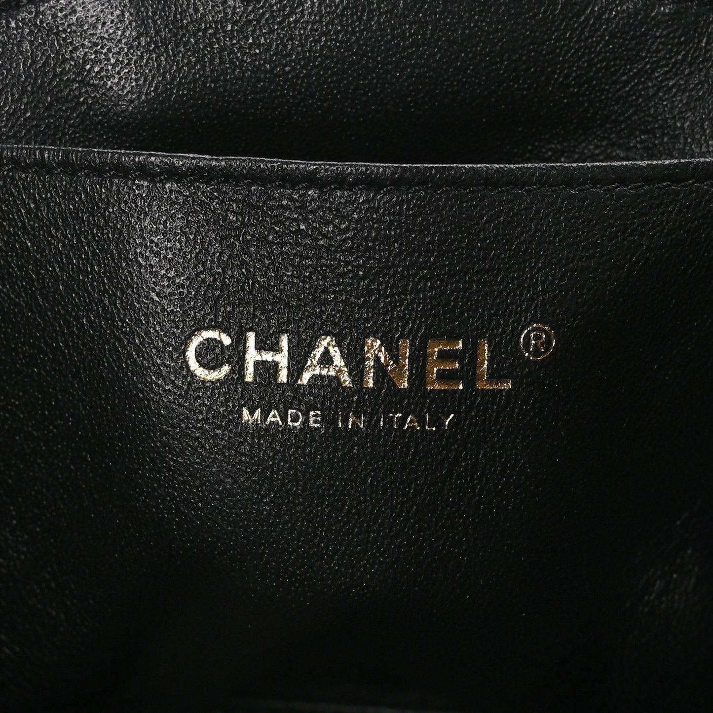 Lambskin Quilted Trendy Vanity Case Black
