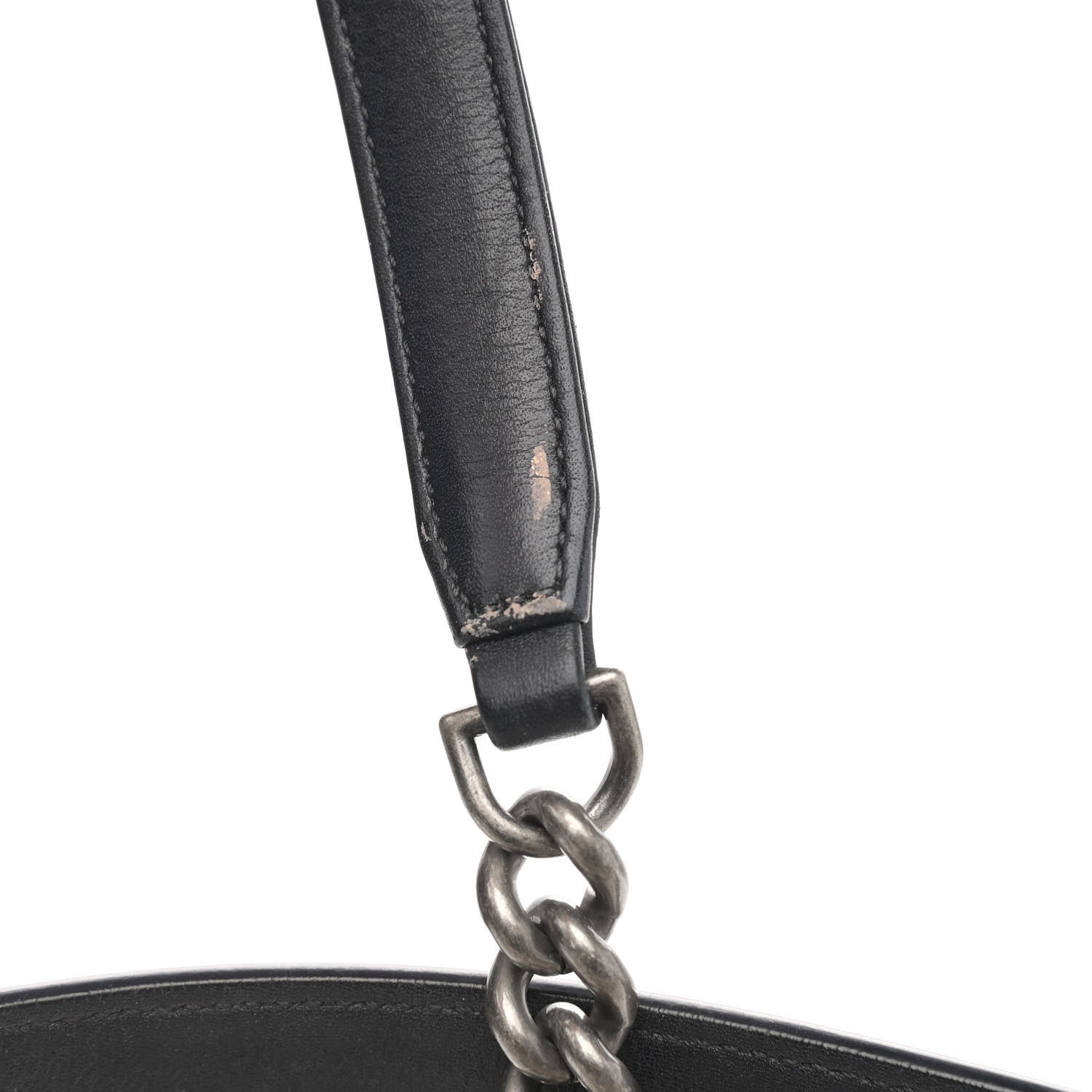 Chanel Caviar Quilted Small CC Bucket Bag Grey 11 of 12