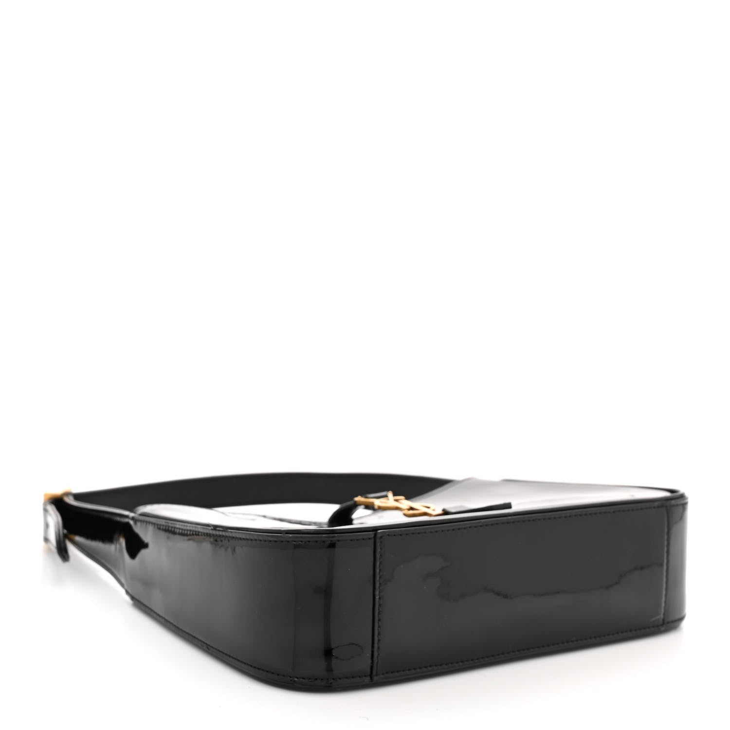 Saint Laurent Patent Le 5 A 7 Hobo Black 4 of 11