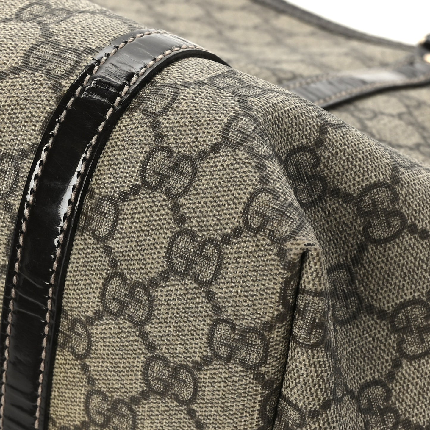 GG Plus Monogram Medium Joy Tote Dark Brown