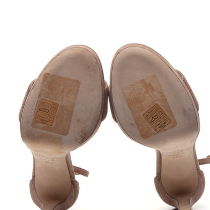 Jimmy Choo Suede Misty 120 Sandals 38.5 Ballet Pink 11 of 12