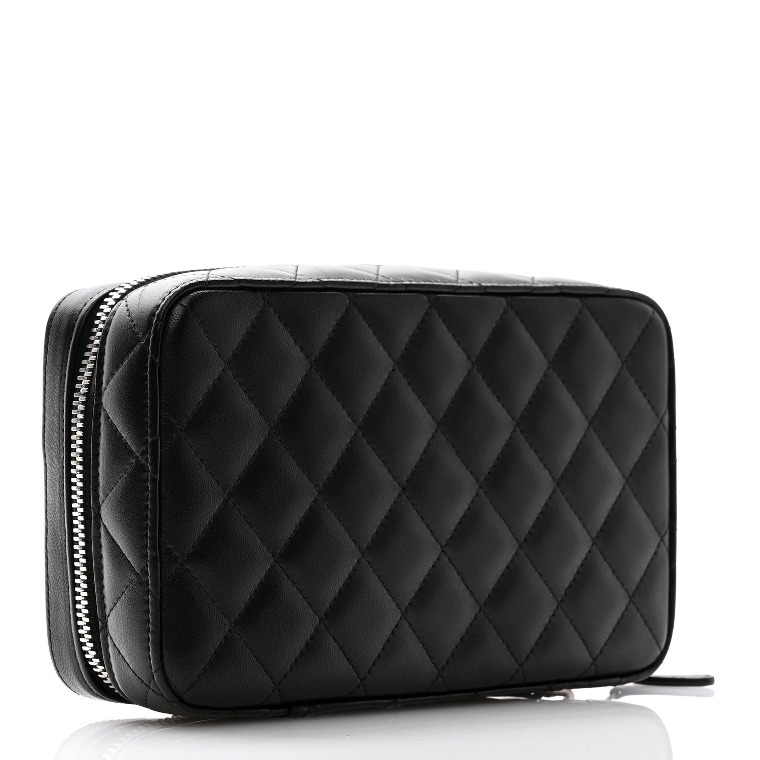 Chanel Lambskin Quilted Jewelry Case Black 5 of 16