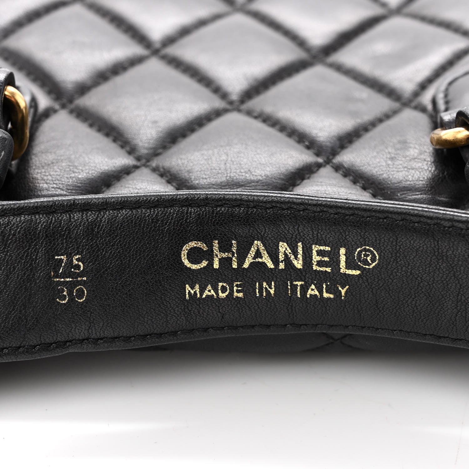 Chanel Lambskin Quilted Flap Waist Belt Bag 75 30 Black 6 of 10