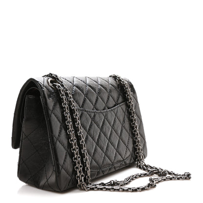 Chanel Aged Calfskin Quilted 2.55 Reissue 225 Flap Black 3 of 11