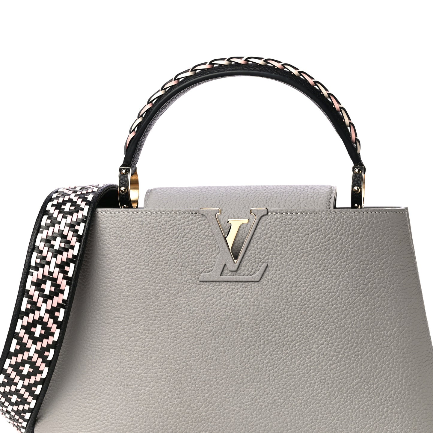 Taurillon Woven Capucines PM