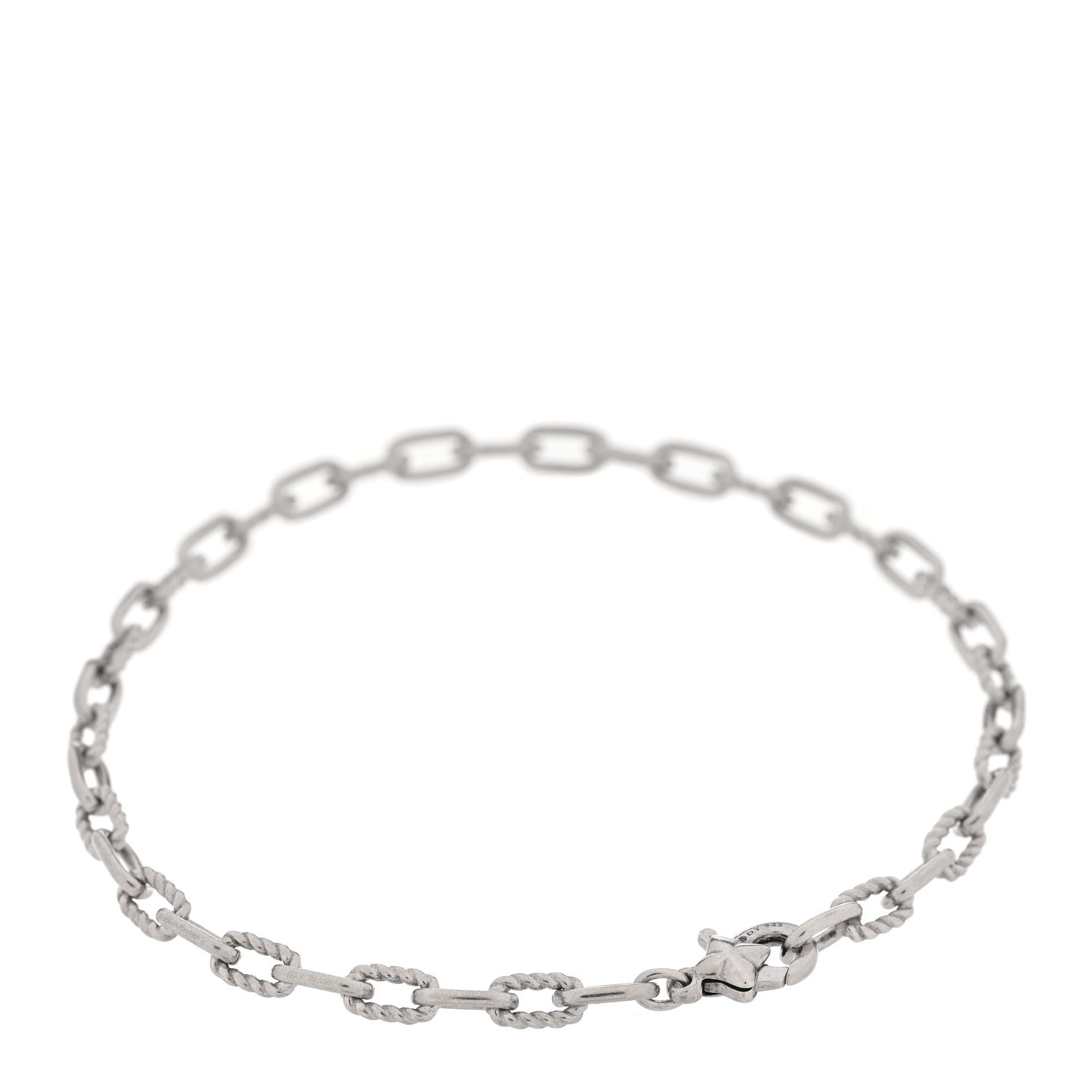 David Yurman Sterling Silver 3mm Madison Chain Bracelet 2 of 3