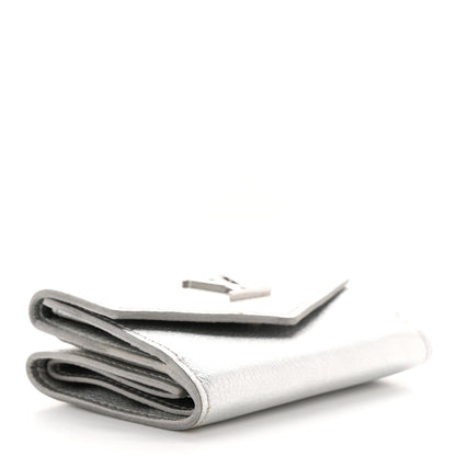 Louis Vuitton Metallic Calfskin Lockmini Wallet Silver 4 of 8