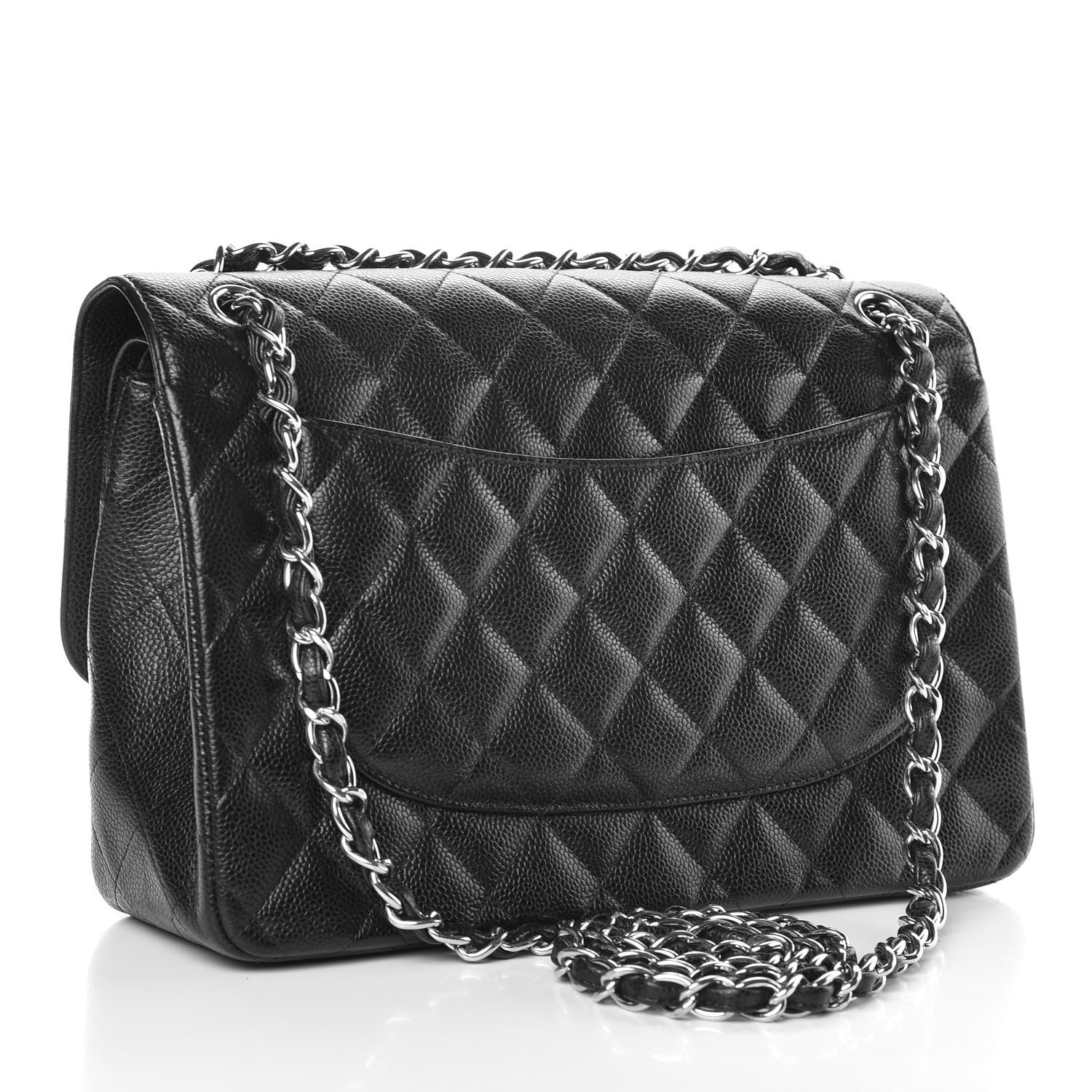 Chanel Caviar Quilted Jumbo Double Flap Black 4 of 16