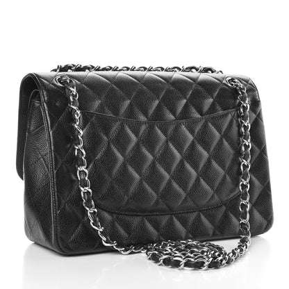 Chanel Caviar Quilted Jumbo Double Flap Black 4 of 16