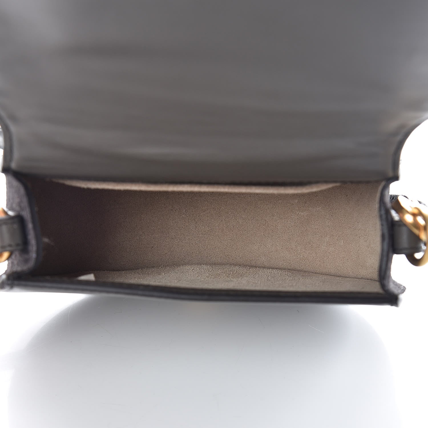 Chloe Suede Calfskin Crocodile Embossed Small Nile Bracelet Bag Profound Brown 5 of 12