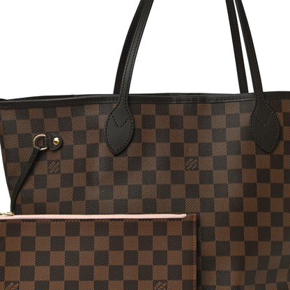 Louis Vuitton Damier Ebene Neo Neverfull MM Rose Ballerine 8 of 11
