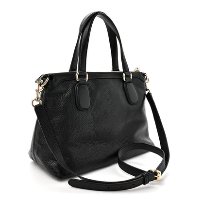 Gucci Cellarius Calfskin Small Soho Top Handle Satchel Black 3 of 10