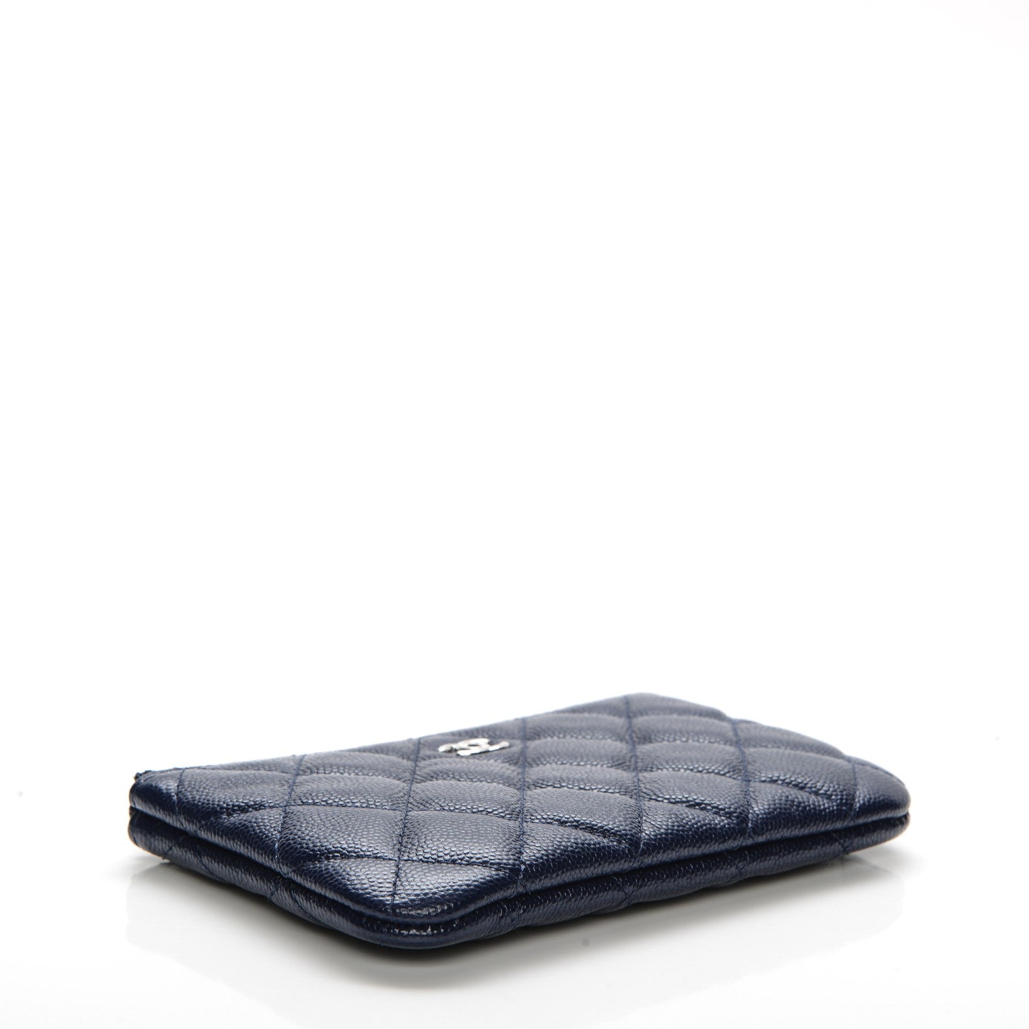 Chanel Caviar Quilted Small Cosmetic Case Navy 4 of 8