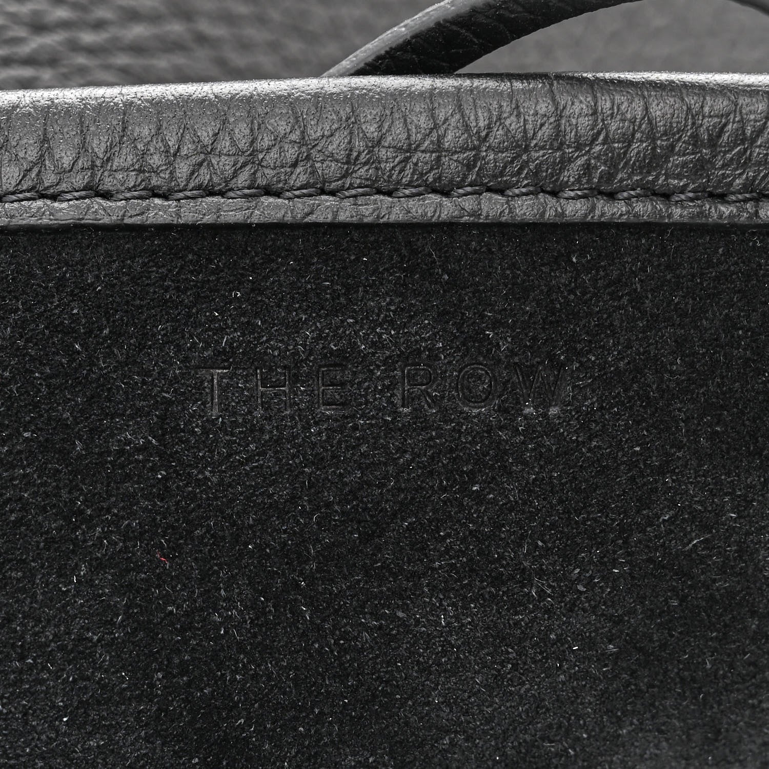 The Row Grained Calfskin Medium N/S Park Tote Black 6 of 11