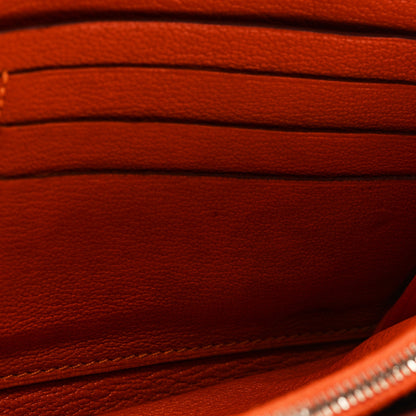 Hermes Chevre Mysore Kelly Longue Wallet Orange 12 of 18