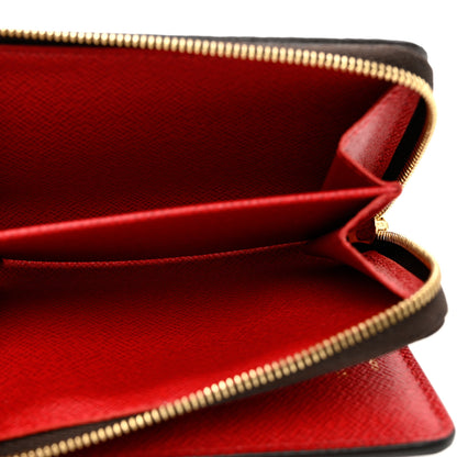 Louis Vuitton Damier Ebene Lou Zippy Compact Wallet Cerise Red 4 of 6