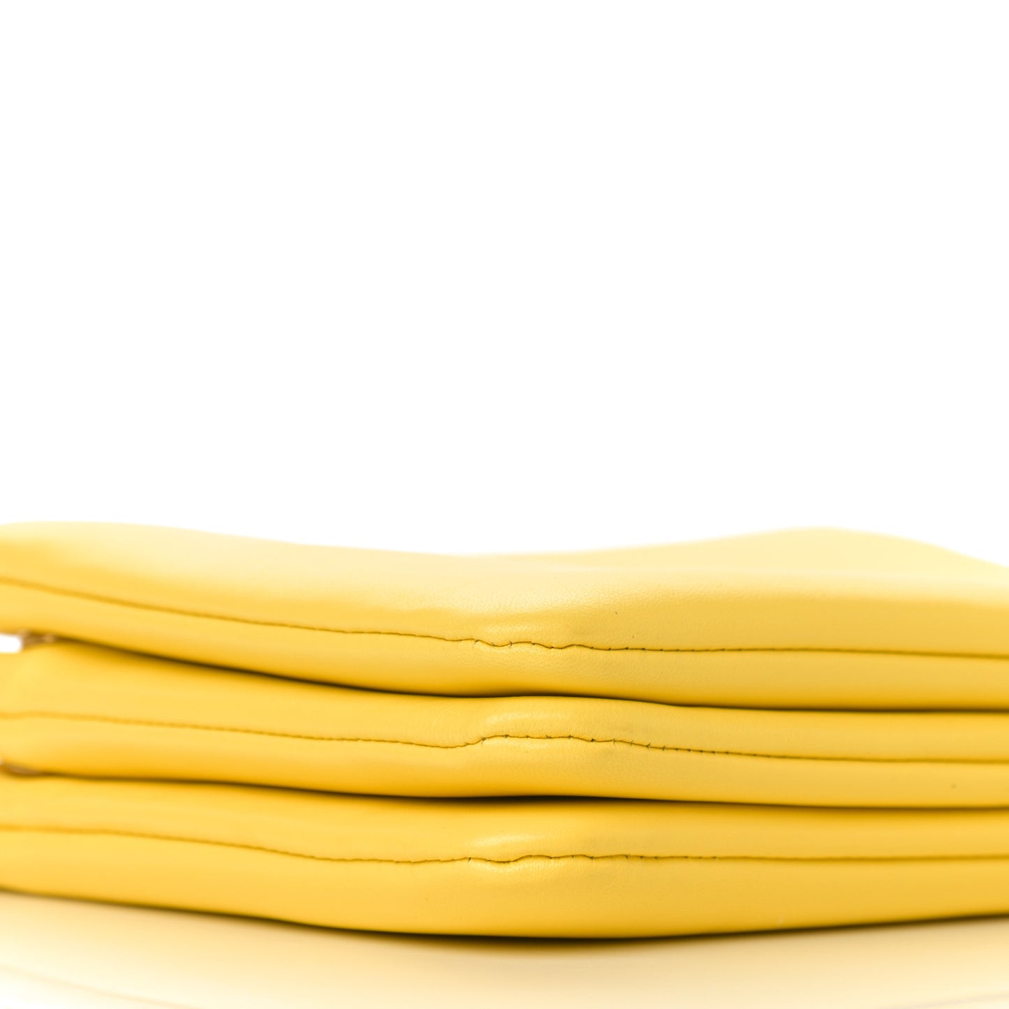 Lambskin Small Trio Crossbody Bag Fluo Yellow