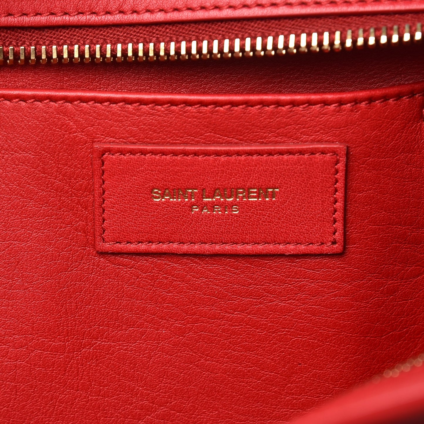 Calfskin Small Classic Y Cabas Rouge Orient