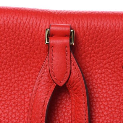 Hermes Taurillon Clemence Kelly Ado Backpack Rouge De Coeur 22 of 22