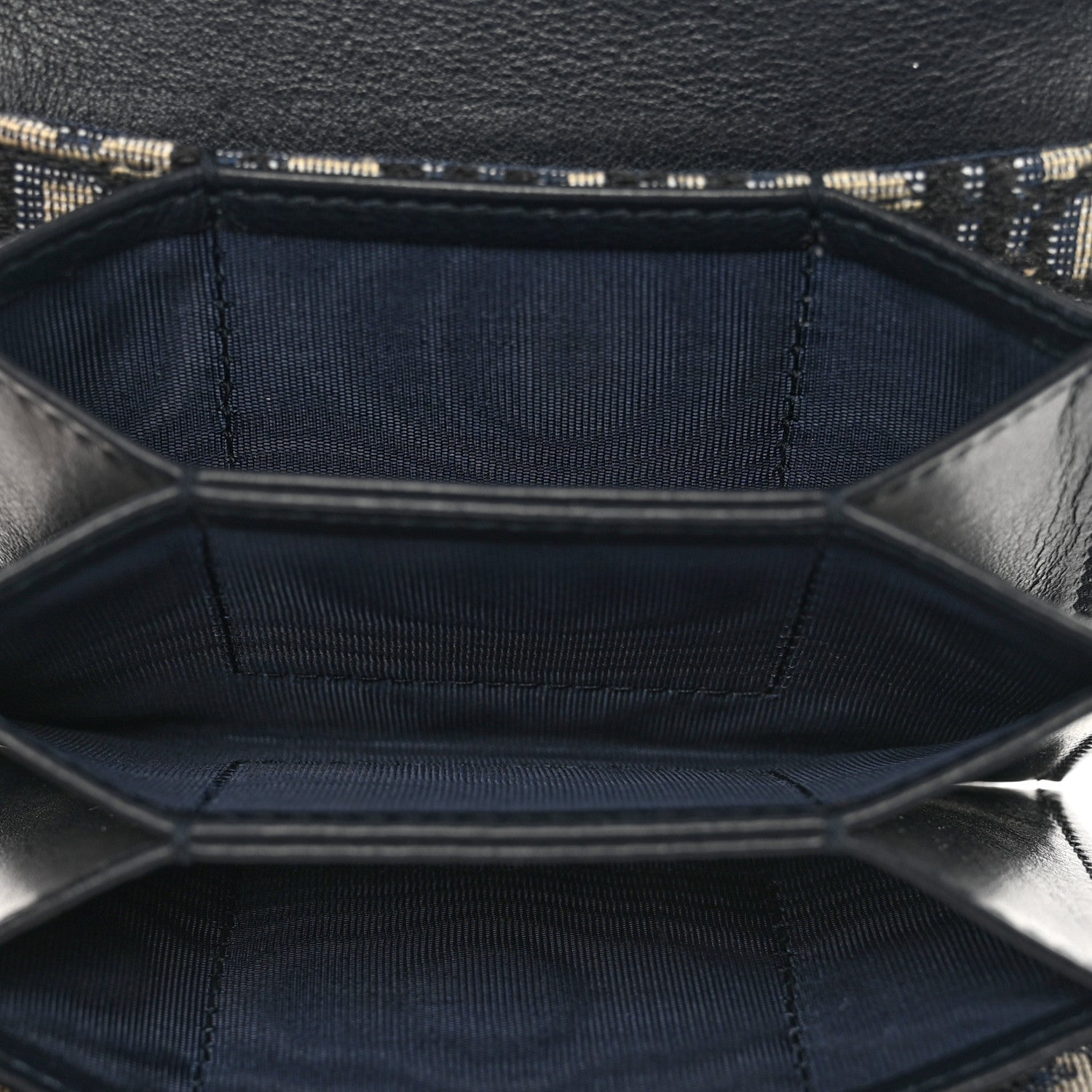 Christian Dior Oblique Saddle 5-Gusset Card Holder Blue 5 of 7