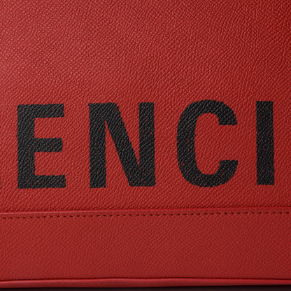 Balenciaga Signature Grained Calfskin Logo M Ville Top Handle Bag Rouge Coquelicot Black 11 of 12