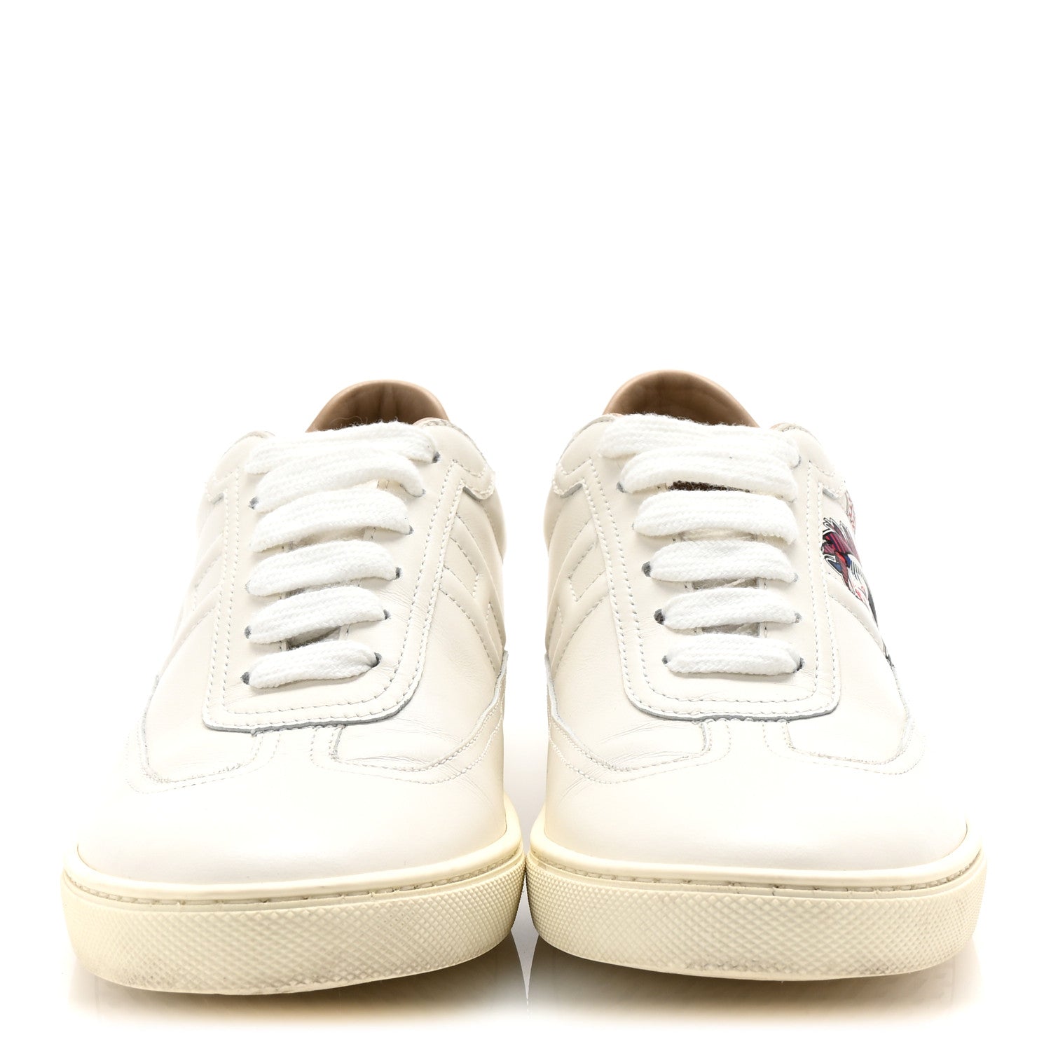 Hermes Calfskin Pegase Pop Womens Quicker Sneakers 36.5 White Multicolor 3 of 10