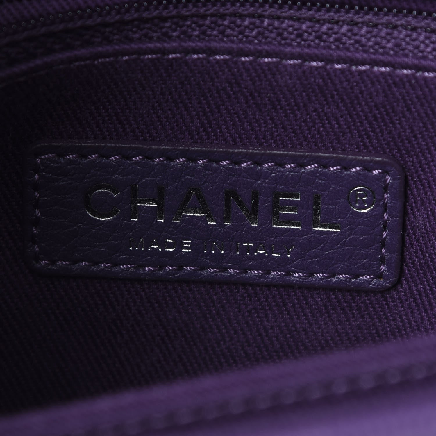 Chanel Caviar Chevron Quilted Mini Coco Handle Flap Purple 6 of 10