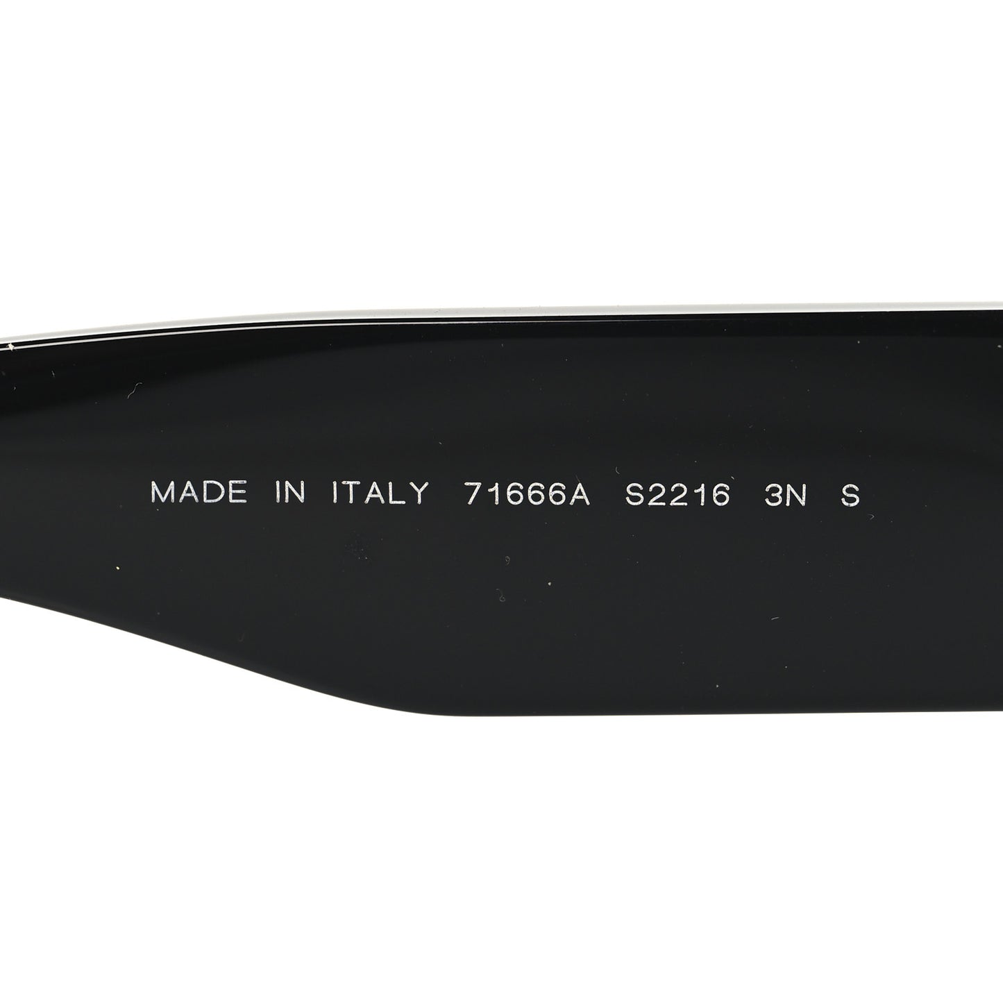 Acetate Crystal CC Pilot Sunglasses 71666 Black