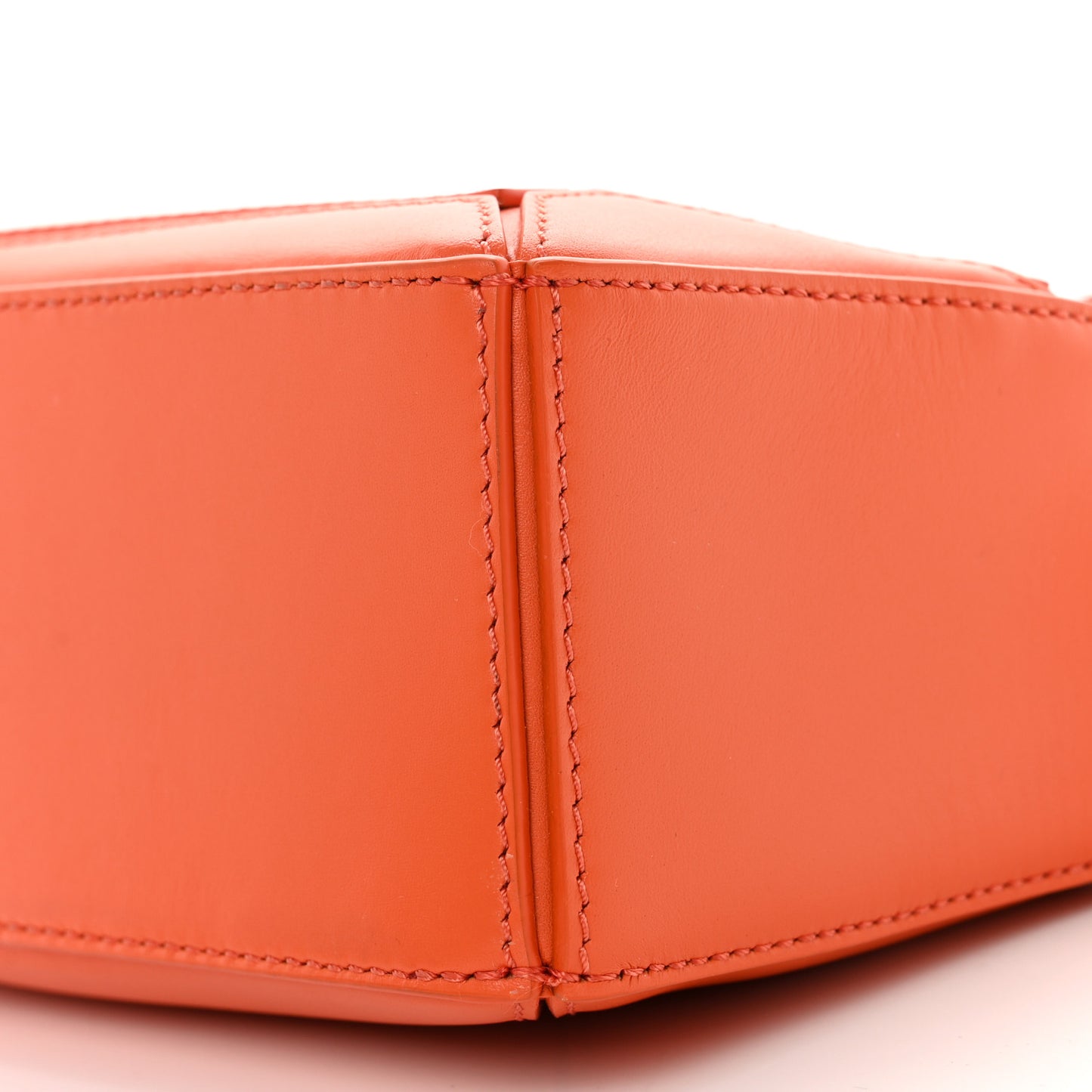 Satin Calfskin Mini Puzzle Bag Orange