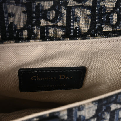 Christian Dior Oblique Mini Saddle Bag Blue 6 of 10