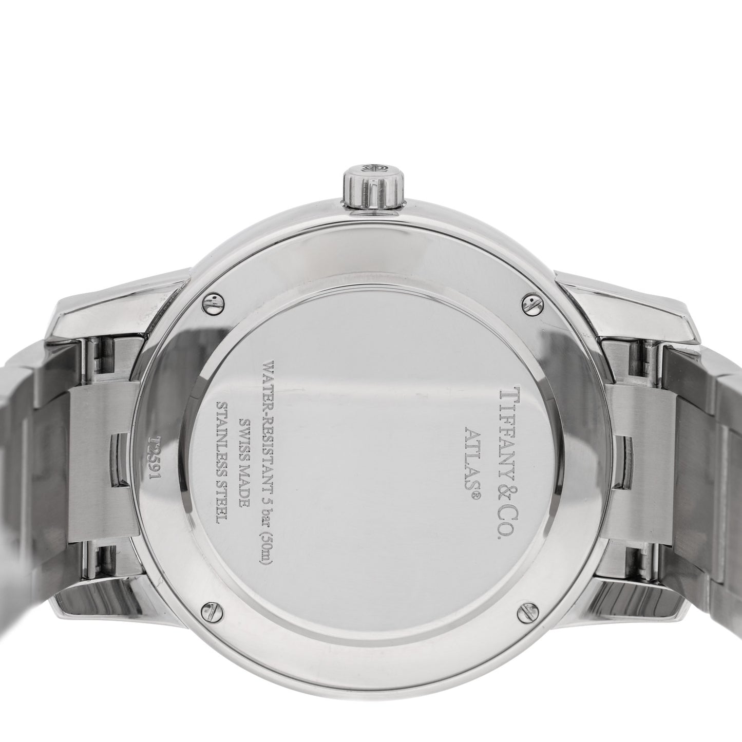 Stainless Steel 37mm Atlas 2-Hand Quartz Watch