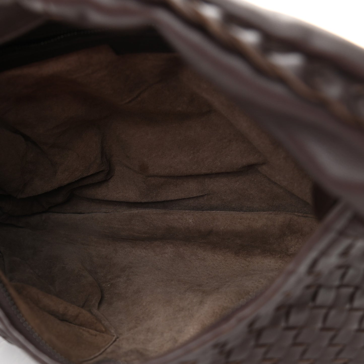 Nappa Intrecciato Medium Belly Veneta Hobo Ebano