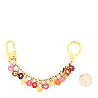Louis Vuitton Metal Enamel Pastilles Key Chain Bag Charm Multicolor 2 of 4
