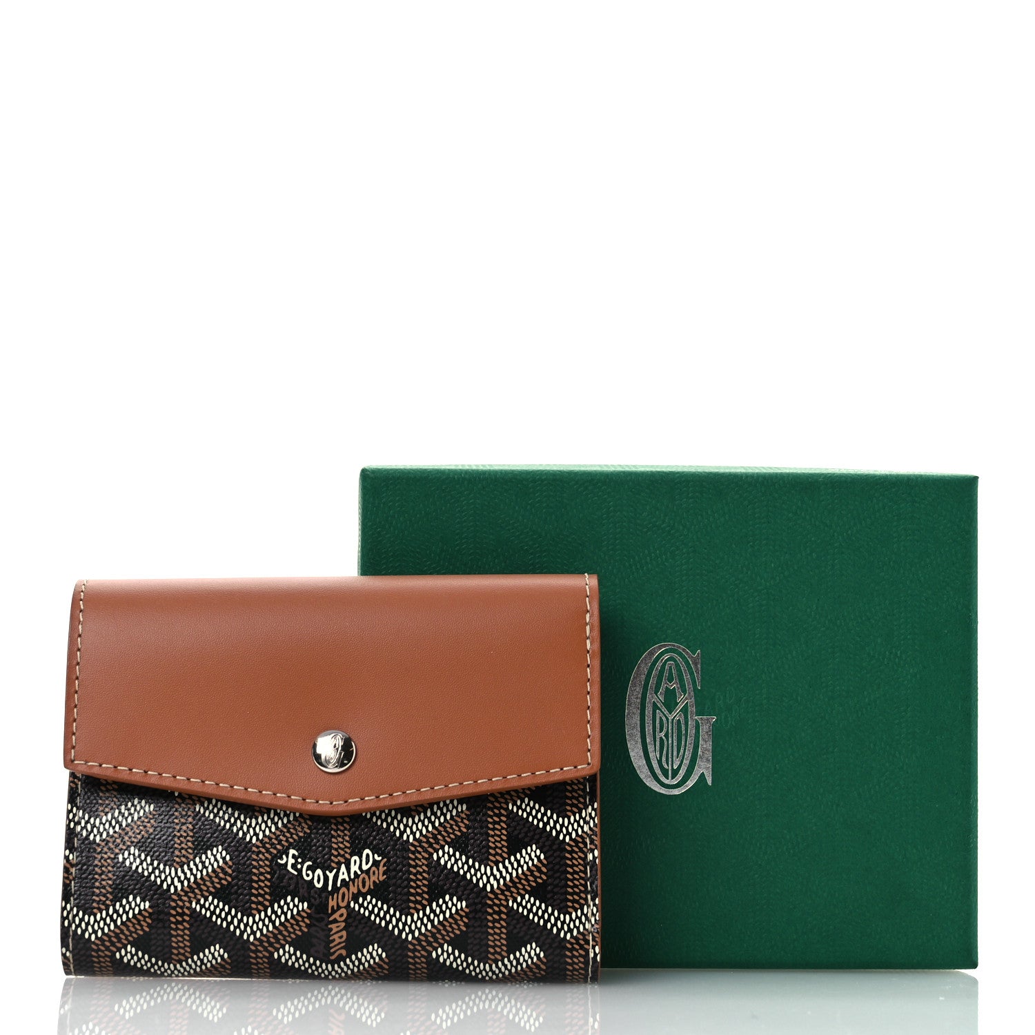 Goyard Goyardine Saint-Gabriel Compact Wallet Black Gold 11 of 11