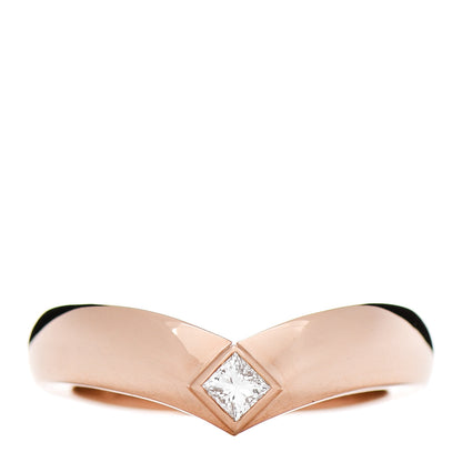 Cartier 18K Pink Gold Diamond Triandos Ring 52 6 1 of 5