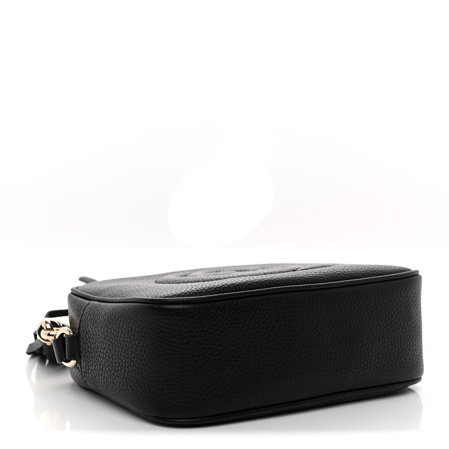 Pebbled Calfskin Small Soho Disco Bag Black Black