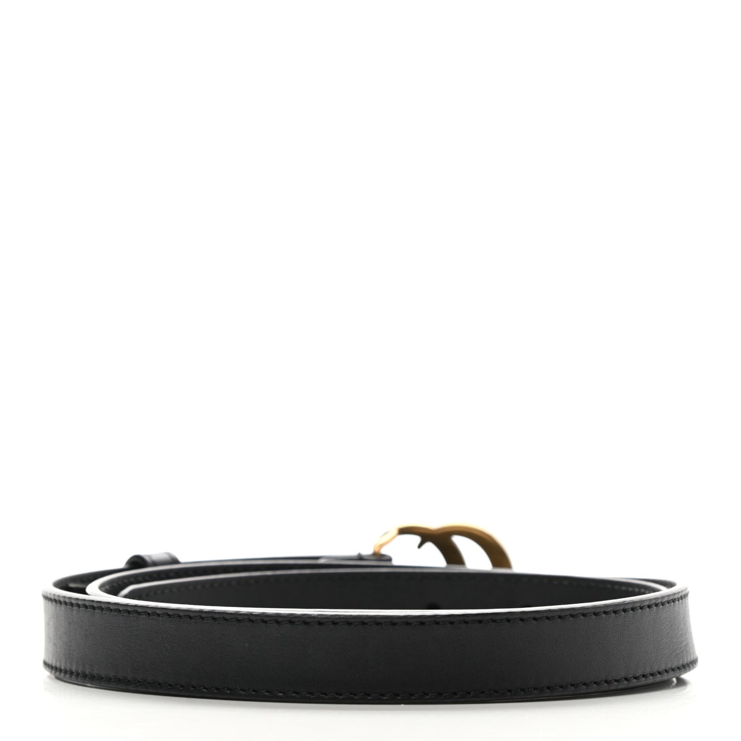 Calfskin Double G 20mm Belt 80 32 Black