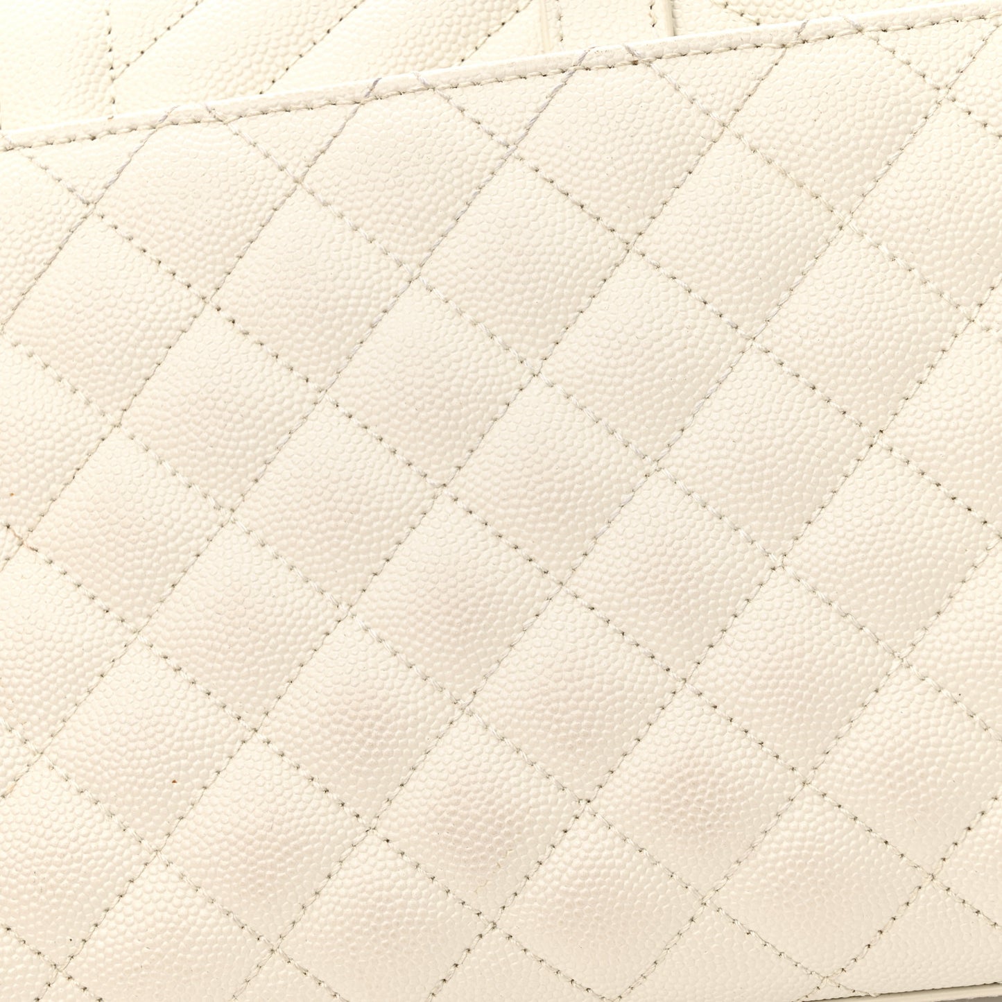 Grain De Poudre Textured Mixed Matelasse Medium Triquilt Monogram Satchel Porcellana